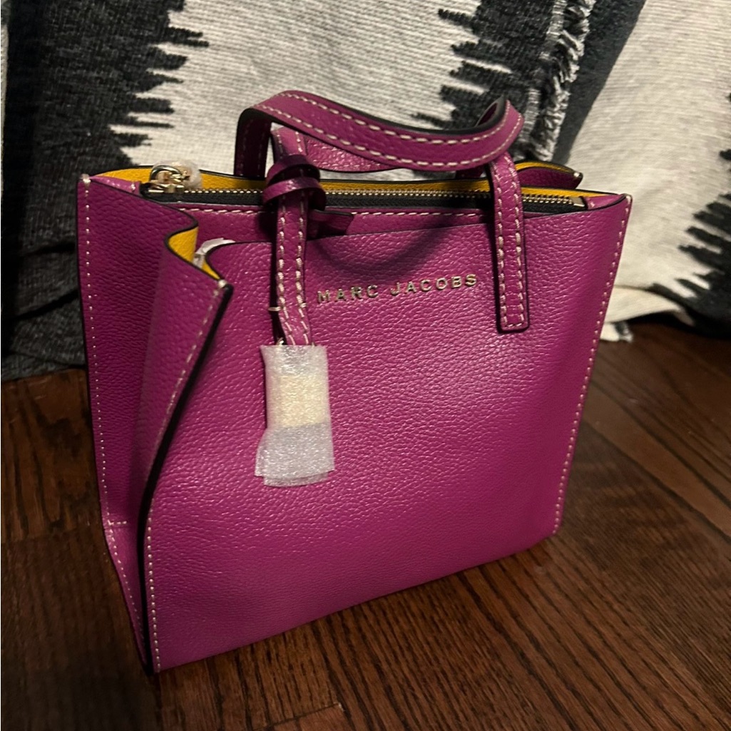 Marc Jacobs Purple Mini Bag With Textured Finish